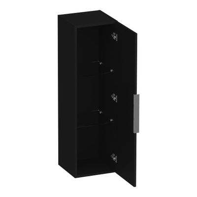 BRAUER Elevate armoire de salle de bains - 120x35x35cm - sans poignée posée - 1 porte - ouvrant à gauche ou à droite - noir mat
