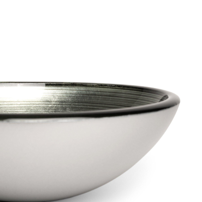 Saniclass Pesca Uva Waskom - 30x10,5cm - rond - gehard glas - grijs groen OUTLETSTORE
