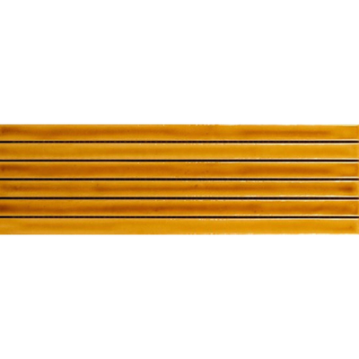 ÉCHANTILLON vtwonen Carreaux Rib Carreau mural 134X450 Mustartd Crackle 9mm Brillant