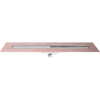 Easy Drain Solid TAF douchegoot - 90cm - omkeerbaar rooster - waterdicht doek - RVS
