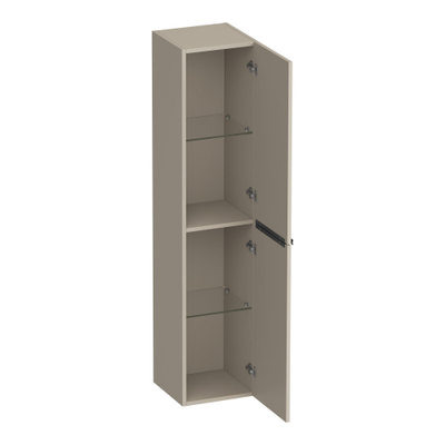 BRAUER Elevate armoire de salle de bains - 160x35x35cm - sans poignées rapportées - 2 portes - ouverture à gauche ou à droite - beige mat