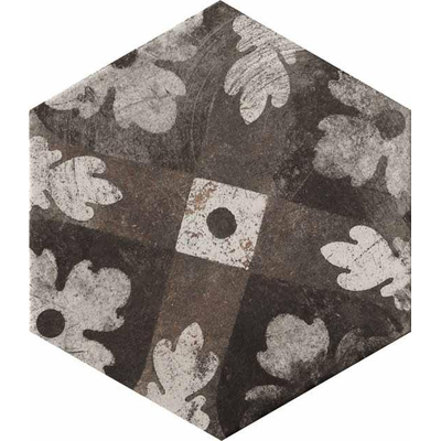 Cir Miami Vloer- en wandtegel hexagon 24x28cm 10mm R10 porcellanato Mix Esagonia