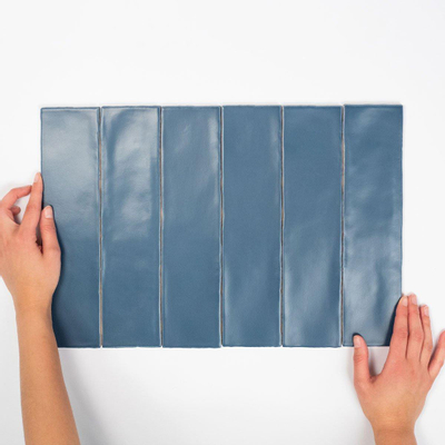 Cifre Ceramica Colonial Carrelage mural - 7.5x30cm - Rectangle - 8.6mm - Marine mat