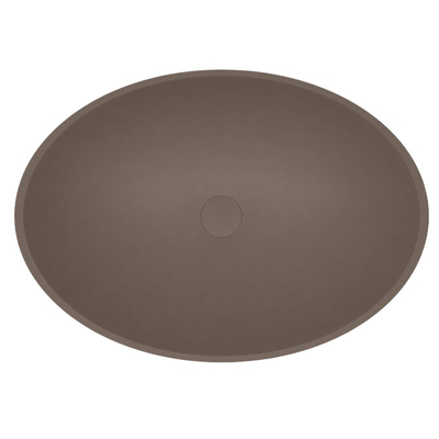 Arcqua Prince Opbouw Waskom - ovaal - 49x34cm - mat mokka