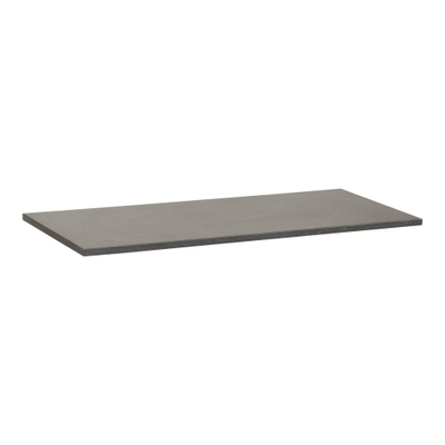 BRAUER Vulcanic topblad - 100x46x2cm - zonder kraangat - natuursteen - basalt antraciet