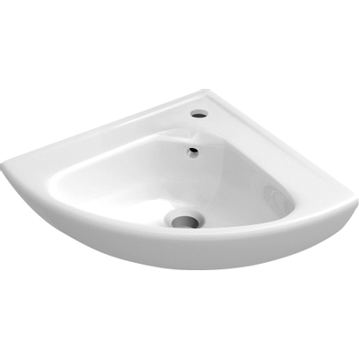 Villeroy & Boch O.novo Omnia - compact hoekfontein - 41.5x41.5x55cm - White Alpine (glans wit)