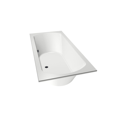 Xenz Lagoon Duobad - 190x90x53 - afvoer Midden - acryl - wit