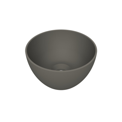 Arcqua Olivia Waskom - 22x22cm - rond - opbouw - mat quartz grijs