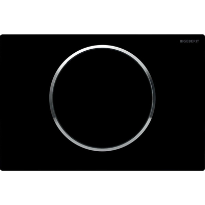 Geberit Sigma10 bedieningplaat met frontbediening voor toilet 24.6x16.4cm zwart TWEEDEKANS
