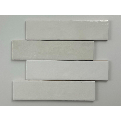 ÉCHANTILLON Terravito Mellina Carrelage mural en céramique - 6x24.6cm - 8mm - Blanc