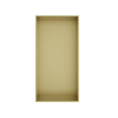 Hotbath &MORE Inbouwbox of inbouwnis - 30x15x10 - frameless - PVD - geborsteld messing (goud)