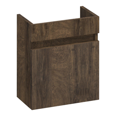 BRAUER Joy fonteinonderkast - 40x45x22cm - 1 deur - greeploos - rechtsdraaiend - Grove