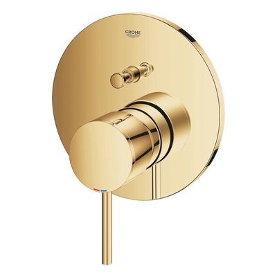 GROHE Atrio nouveau Set de finition pour robinetterie encastrée pour baignoire et douche avec inverseur cool sunrise (or)