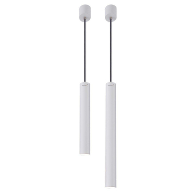 Looox Light collection badkamer set hanglampen 25 en 40cm led mat wit TWEEDEKANS