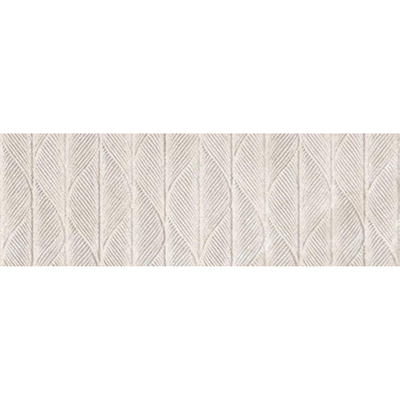 SAMPLE Metropol Isola Decor-strip - 30x90cm - 10.3mm - gerectificeerd - Witte scherf - Beige (Beige)