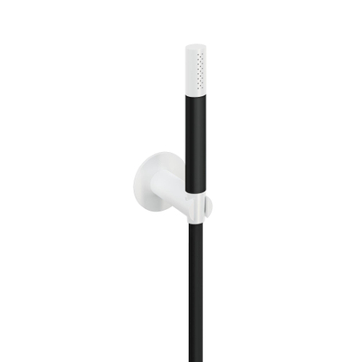 Hotbath Cobber M443 staafhanddouche met wandsteun en doucheslang 150cm wit mat OUTLETSTORE