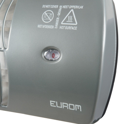 Eurom Badkamerkachel 1200watt 55.6x15.4x15.6cm metaal OUTLETSTORE