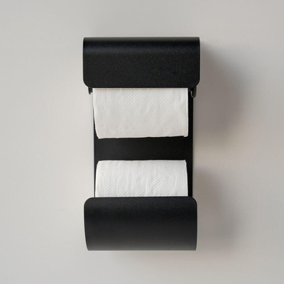 Sealskin Brix Porte-papier toilette 11.6x12.5x25.5cm métal noir