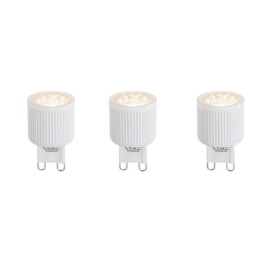 Luedd Lampe LED - lot de 3 - G9 - 3W - 2700K - 300LM - à intensité réglable