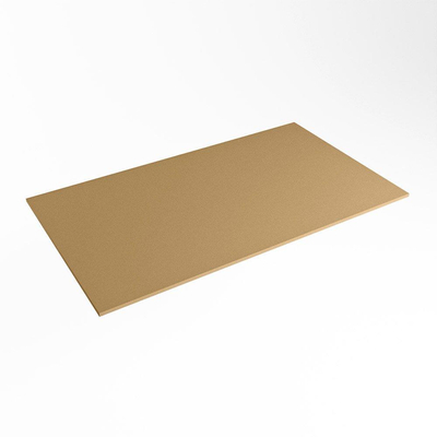 Mondiaz TOP 46 Plan vasque - 80x46x0.9cm - adapté pour plaque de recouvrement - Solid surface - Oro