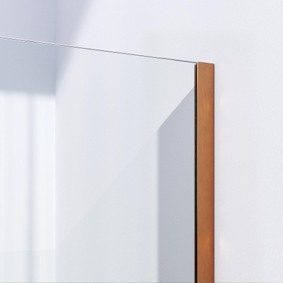 Brauer Copper Season Douche à l'italienne - 100x200cm - verre clair - Cuivre