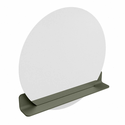 Mondiaz SPOT Miroir de salle de bain - rond 80cm - plan de couverture miroir - couleur Armée