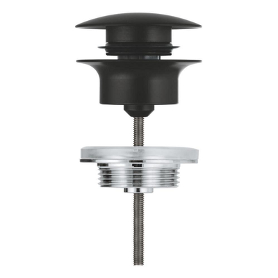 Grohe Waste Set - diameter 63mm - push open - matte black (mat zwart)
