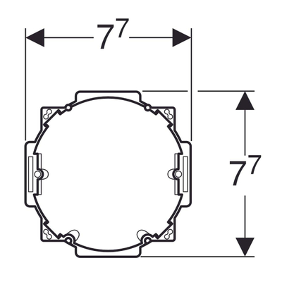 Geberit ruwbouwset met inbouwdoos voor DuoFresh module