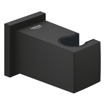 GROHE Euphoria Cube wandaansluitbocht - met houder - phantom black (zwart)