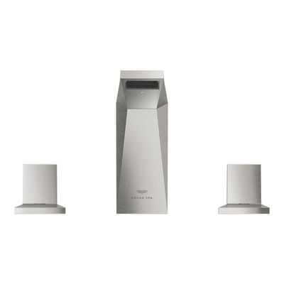 Grohe Allure brilliant 3-gats wastafelmengkraan laag m/waste supersteel