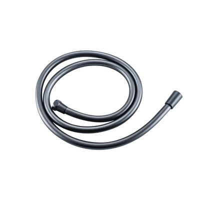 FugaFlow Eccelente Ensemble robinet de baignoire Acces - bec - 22cm raccourcissable - flexible lisse - douchette à main - corps encastré - support mural - PVD gunmetal brossé