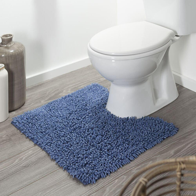 Sealskin Misto Tapis de WC Coton 55x60 cm Bleu