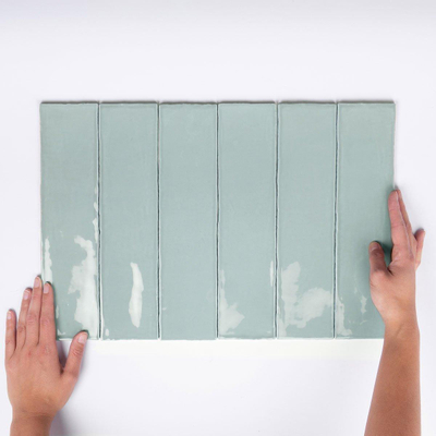 Cifre Cerámica Colonial Carrelage mural - 7,5x30cm - 8.6mm - Jade (Vert)
