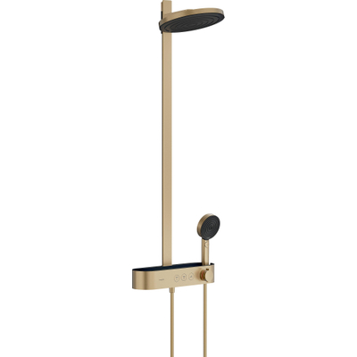Hansgrohe Pulsify s Showerpipe - 2jet - ecosmart - met ShowetTablet - select - 400 - geborsteld brons