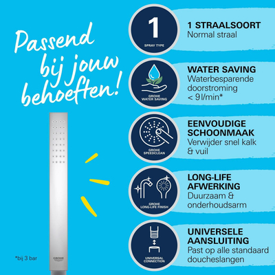 GROHE Vitalio Joy handdouche Cube stick chroom