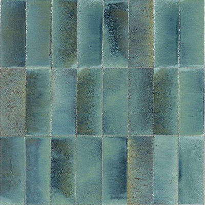 ÉCHANTILLON Ceralto Alvera Decor Carrelage mural 5x15cm 10mm turquoise