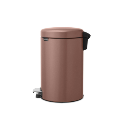 Brabantia NewIcon Pedaalemmer - 12 liter - kunststof binnenemmer - satin taupe TWEEDEKANS