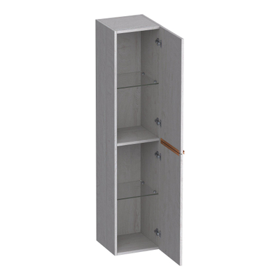 BRAUER Elevate badkamerkast - 160x35x35cm - excl. opleggrepen - 2 deuren - links- of rechtsdraaiend - Forest Seashell