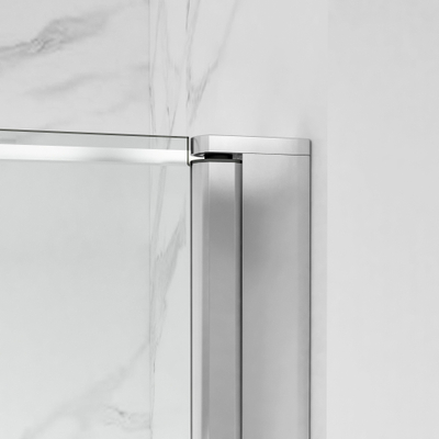 Fortifura Galeria Douchecabine - 100x90x200 - profiel veiligheidsglas - antikalk - chroom
