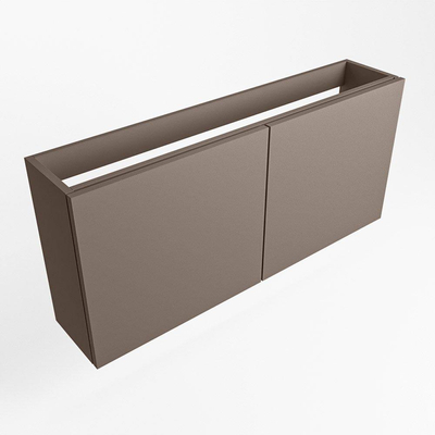 Mondiaz FOWY fonteinonderkast - 110x22x50cm - 2 deuren - push to open - softclose - Smoke
