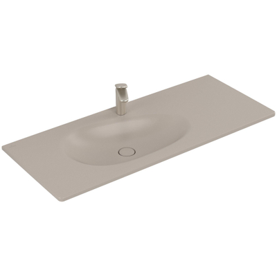 Villeroy & Boch Antao meubelwastafel - 120x50cm - 1 kraangat - met overloop CeramicPlus - mat almond (beige)