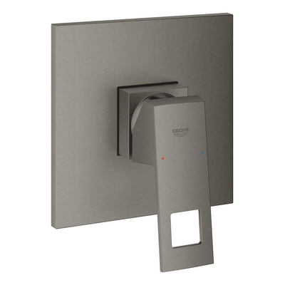 Grohe Eurocube Mitigeur thermostatique encastré - 1 bouton - sans inverseur - graphite dur brossé
