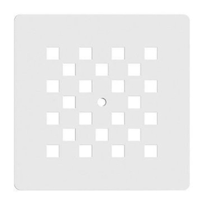 BRAUER Relievo Crag Grille d'évacuation - 13.1x13.1x1cm - mat blanc