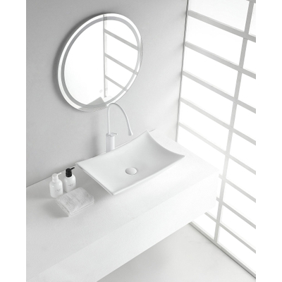 Wiesbaden Scala lavabo à poser 56x37x10,5cm blanc