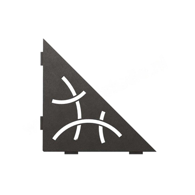 Schluter Shelf Accessoires - revêtement structuré anthracite foncé