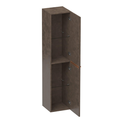 BRAUER Elevate armoire de salle de bains - 160x35x35cm - sans poignées rapportées - 2 portes - ouvrant à gauche ou à droite - Erosion