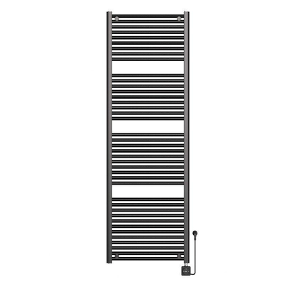 Wiesbaden Elara Elektrische radiator Smart WiFi - 181.7x60cm - PVD - gunmetal (antraciet)