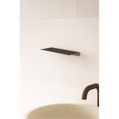 Hotbath &MORE Tablette - 30cm - rails de fixation inclus - Tuscan bronze