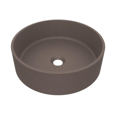 Arcqua Case Opbouw Waskom - rond - 40cm - mat mokka