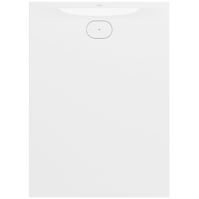 Villeroy & Boch Ecora douchebak - 140x100x3.5cm - afvoer korte zijde - white alpine (wit)